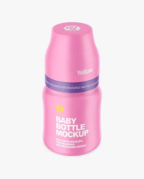 Matte Baby Bottle Mockup