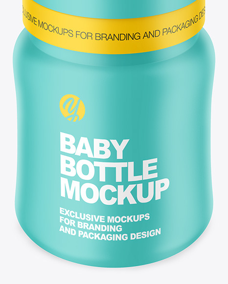 Matte Baby Bottle Mockup PSD #6