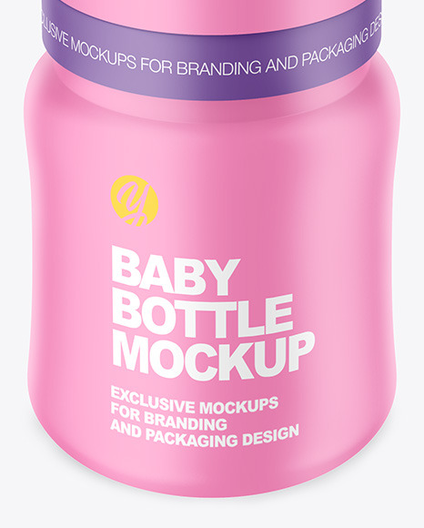 Matte Baby Bottle Mockup PSD #5