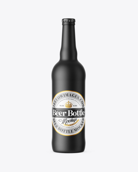 Ceramic Beer Bottle Mockup