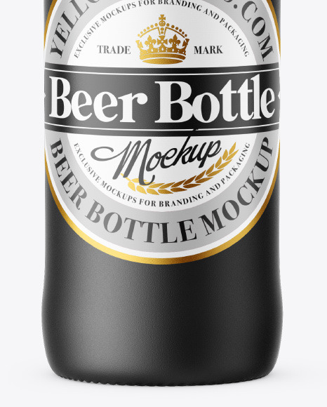 Ceramic Beer Bottle Mockup PSD #6