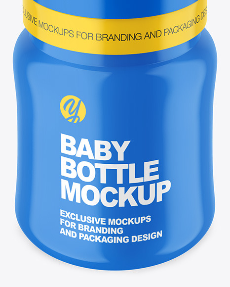Glossy Baby Bottle Mockup PSD #5