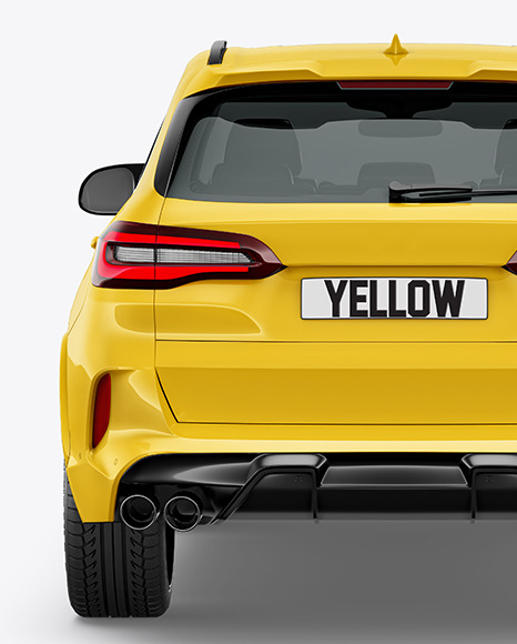 Crossover SUV Mockup - Back View