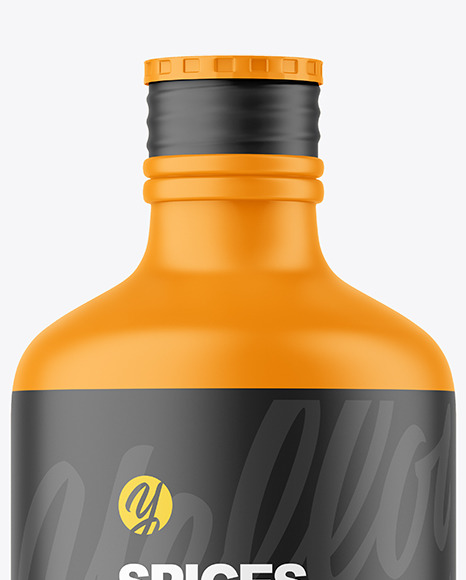 Matte Plastic Spices Bottle Mockup PSD #2