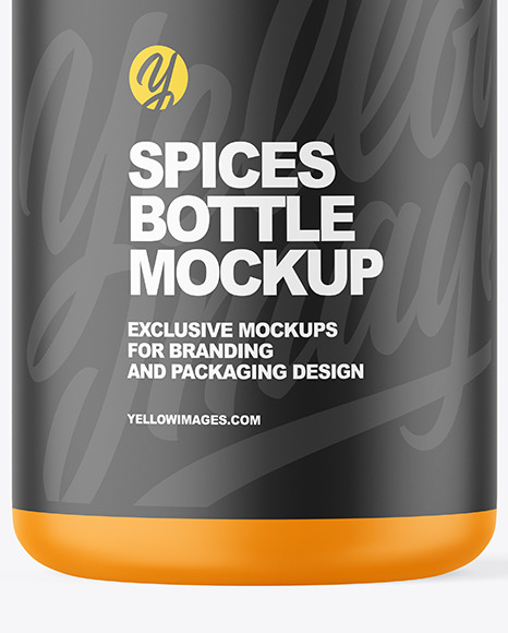 Matte Plastic Spices Bottle Mockup PSD #1