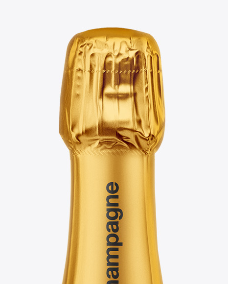 Dark Glass Champagne Bottle Mockup bottle 89223
