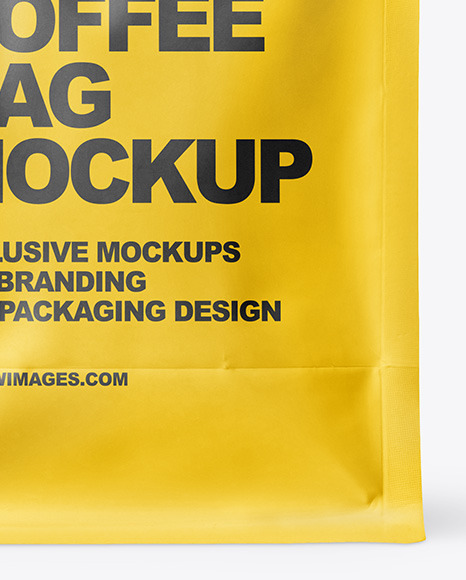 Matte Coffee Bag Mockup PSD #6
