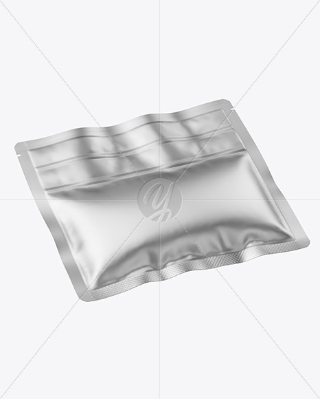Matte Metallic Pouch Mockup PSD #3