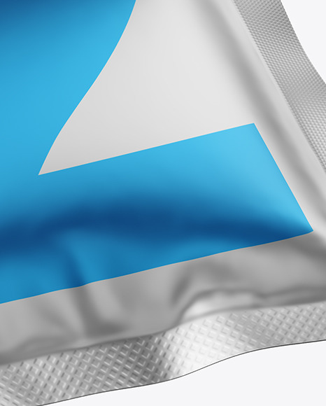 Matte Metallic Pouch Mockup PSD #6