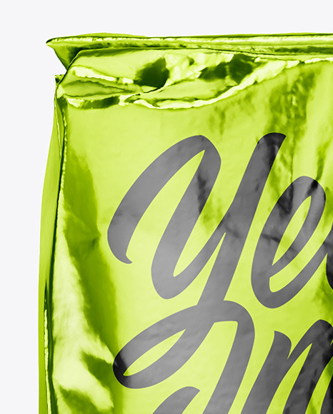 Glossy Metallic Bag Mockup PSD #2