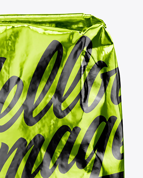 Glossy Metallic Bag Mockup PSD #1