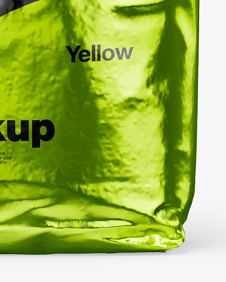 Glossy Metallic Bag Mockup PSD #7