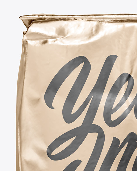 Matte Metallic Bag Mockup PSD #2