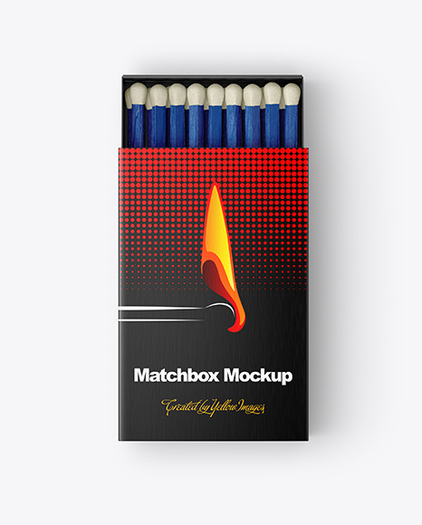 Match Box Mockup PSD #2