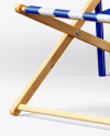 Beach Umbrella w/ Folding Chair Mockup - Half Side View