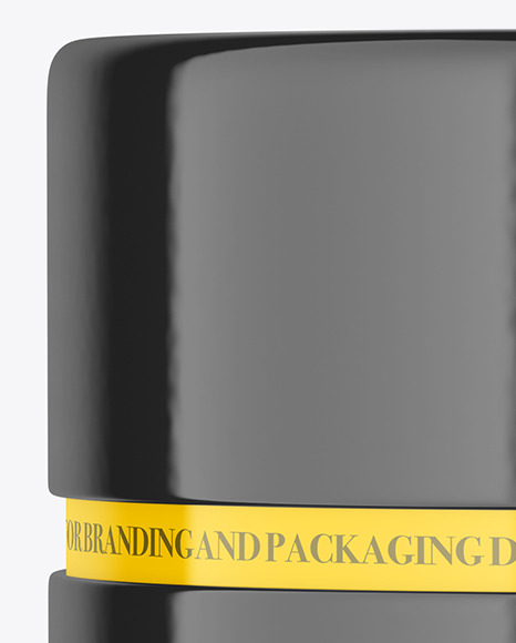 Glossy Paper Tube Mockup PSD #2