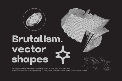Brutalism. Vector Shapes