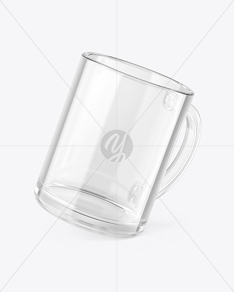 Clear Glass Mug Mockup PSD #3