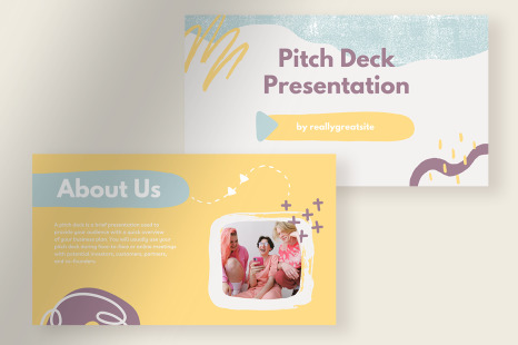 Smooth Baby Simple Abstract Pitch Deck Presentation