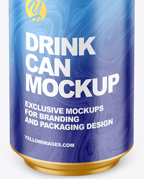 330ml Metallic Drink Can w  Matte Finish Mockup PSD #6