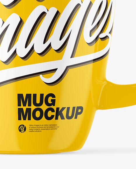 Glossy Mug Mockup PSD #6