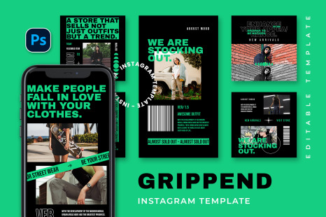Grippend Instagram Template