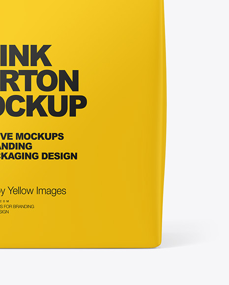 Matte Drink Carton with Screw Cap Mockup PSD #1