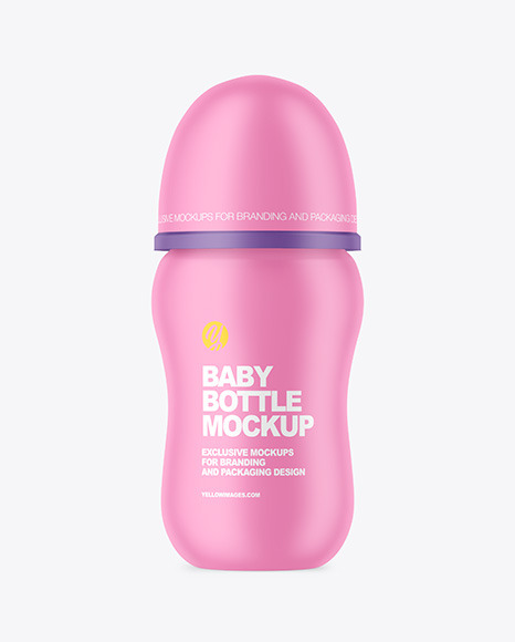 Matte Baby Bottle Mockup PSD #2