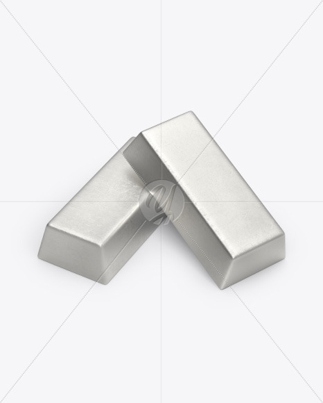 Two Silver Bars Mockup PSD #3