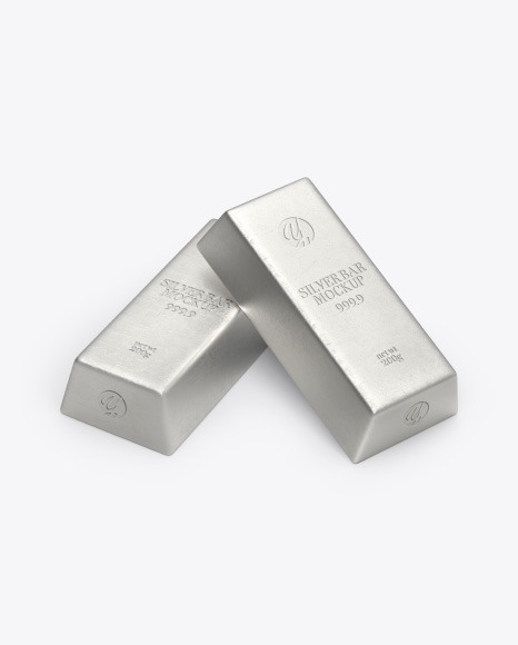 Two Silver Bars Mockup
