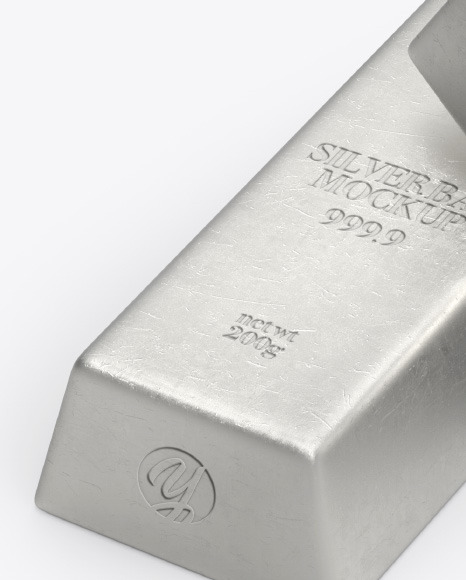 Two Silver Bars Mockup PSD #2