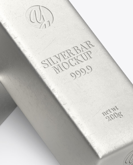 Two Silver Bars Mockup PSD #1