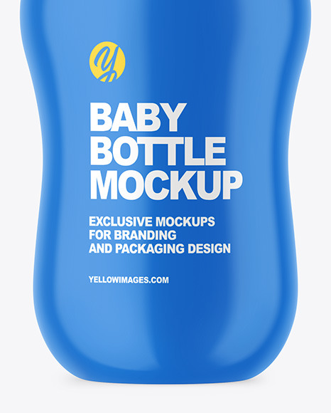 Glossy Baby Bottle Mockup PSD #5