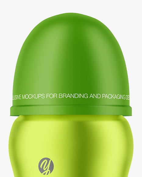 Matte Metallic Baby Bottle Mockup PSD #7