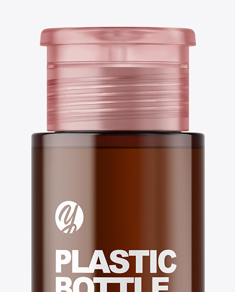 Amber Cosmetic Bottle Mockup PSD #1