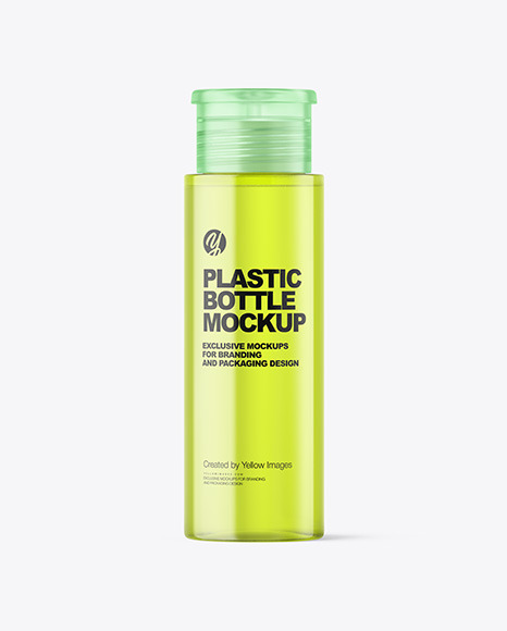 Color Plastic Cosmetic Bottle Mockup PSD #3