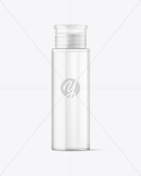 Clear Cosmetic Bottle Mockup PSD #3