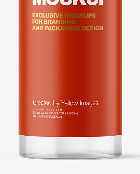 Clear Cosmetic Bottle Mockup PSD #7