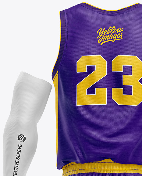 Basketball Kit Mockup   Back View PSD #2