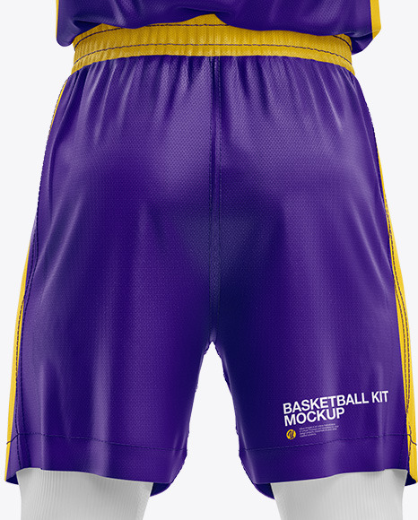 Basketball Kit Mockup   Back View PSD #1