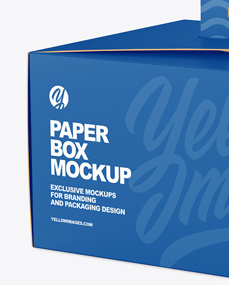 Paper Box Mockup PSD #3