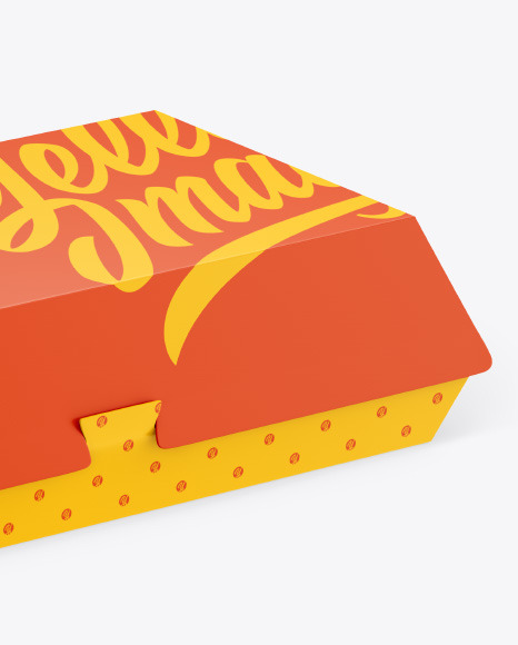 Paper Food Box Mockup fast 89010