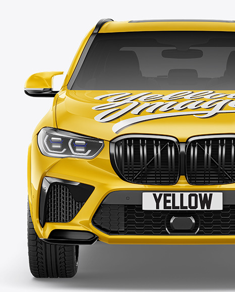 Crossover SUV Mockup - Front View