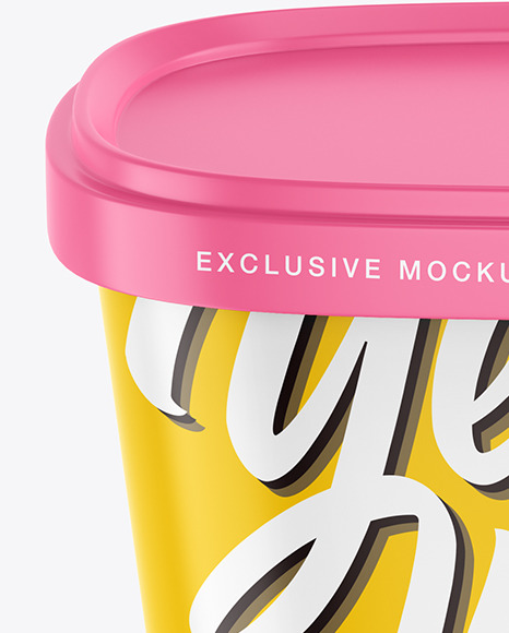 Ice Cream Cup Mockup PSD #2