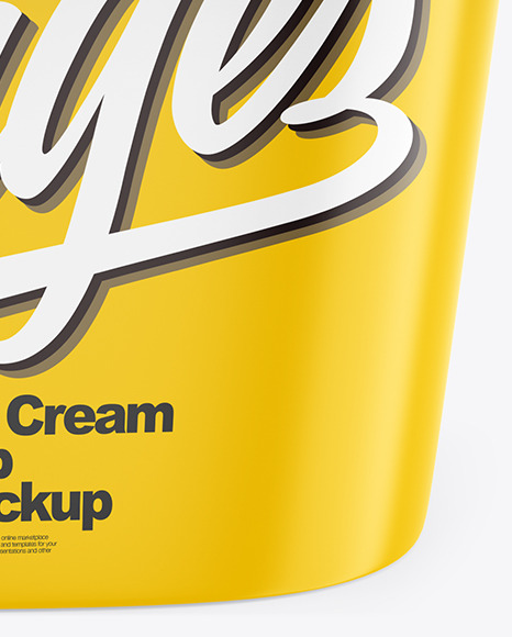 Ice Cream Cup Mockup PSD #1