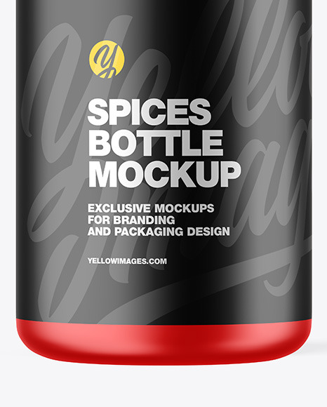 Matte Metallic Spices Bottle Mockup PSD #1