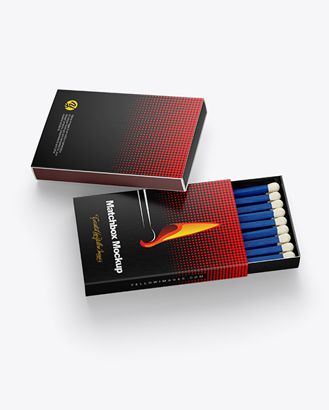 Match Box Mockup PSD #2