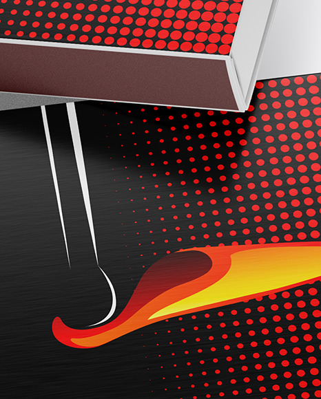 Match Box Mockup PSD #1