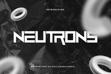 Neutrons Sans Serif Display Font