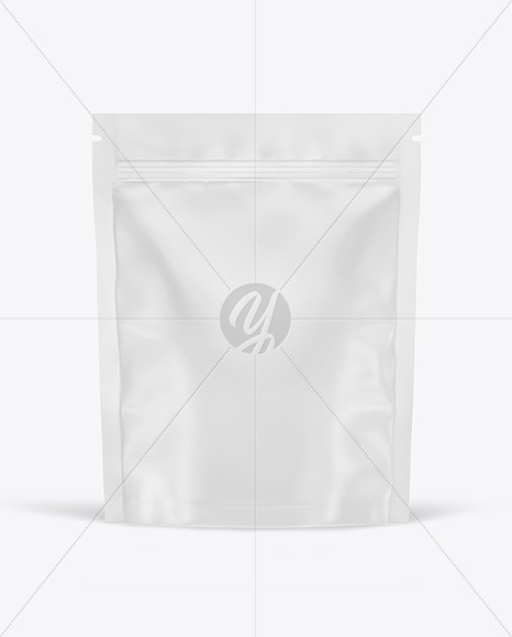 Matte Stand Up Pouch W/ Zipper Mockup